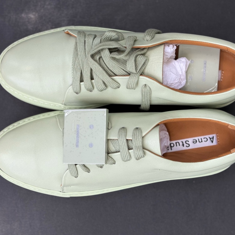 Acne Light Green Women’s Sneakers “NEW” never worn.